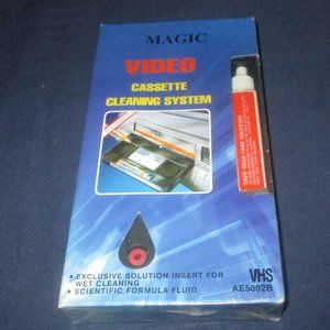 Magic Video Cassette Cleaning System VHS with Scientific Formula (Unopened)